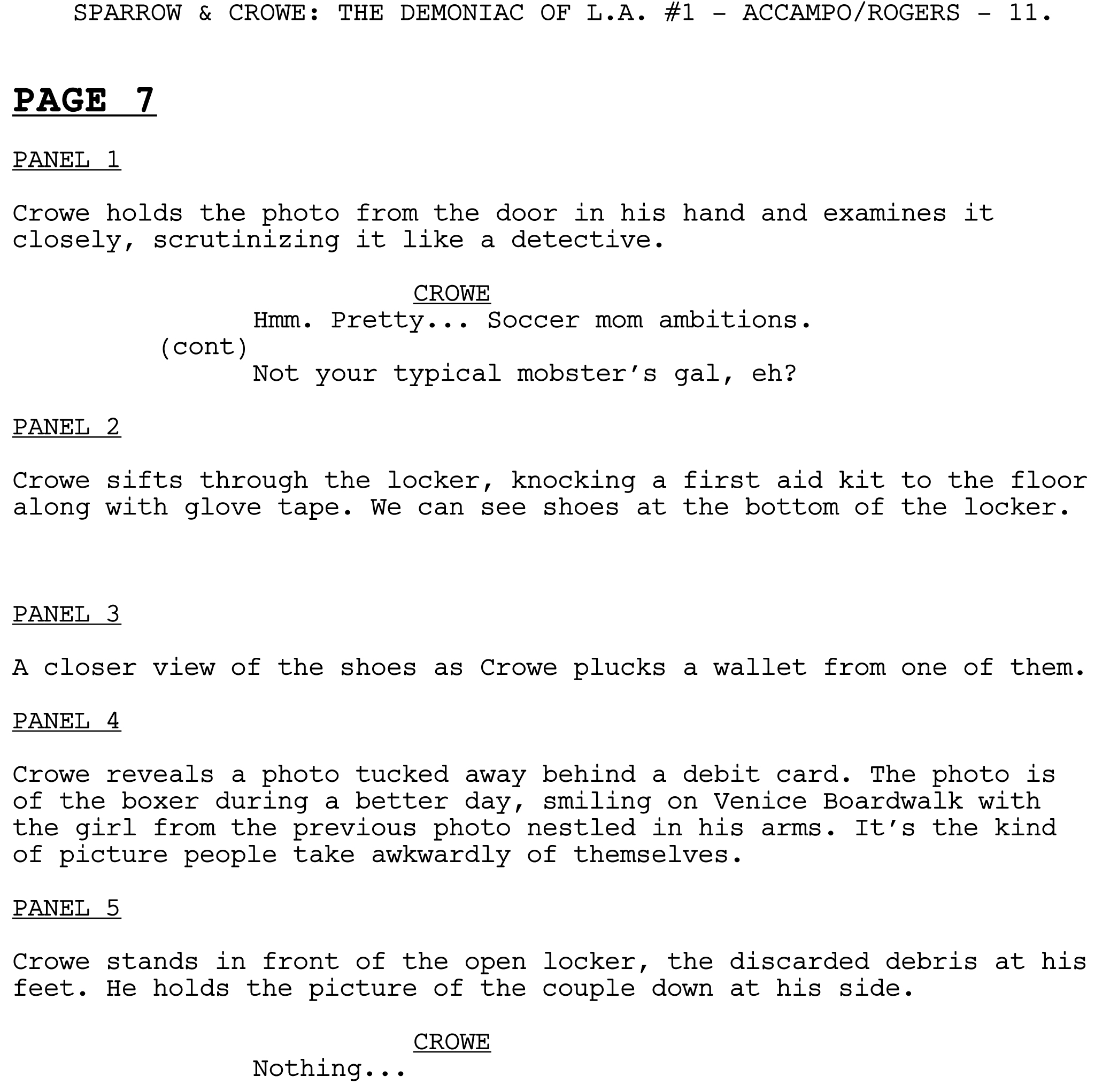 Sparrow & Crowe Script Pg. 7